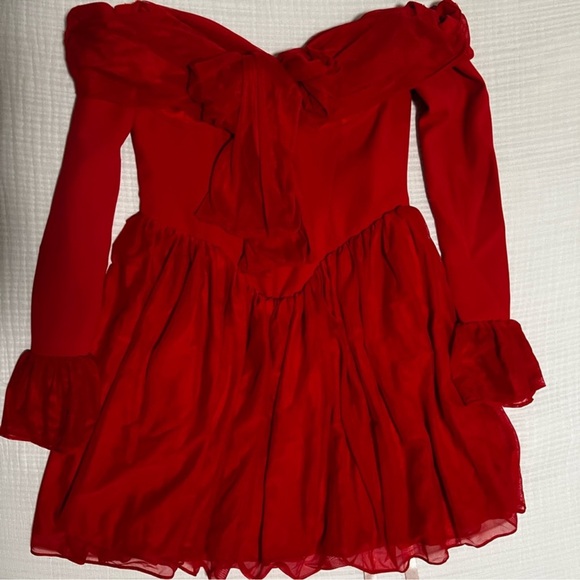House of CB Alana Dress in Red - Picture 2 of 5